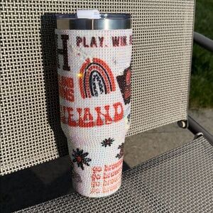 Cleveland Browns Bling Colossal 46oz Stainless Steel Tumbler Limited Edition NEW